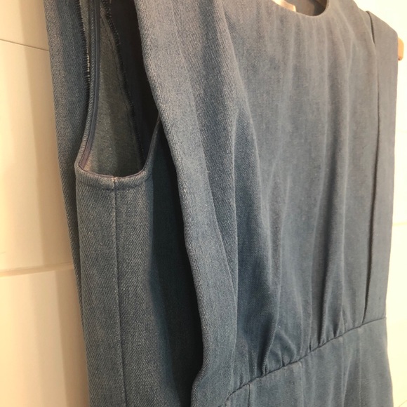 Denim Sleeveless Romper - Picture 2 of 3